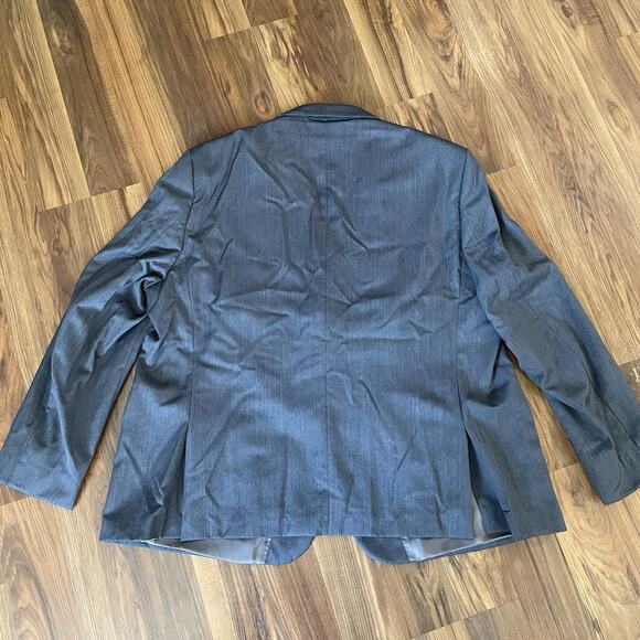 NWT The BLK TUX Tollegno 1900 Men’s 54R Gray Blazer Suit Jacket 100% Merino Wool - Picture 10 of 10